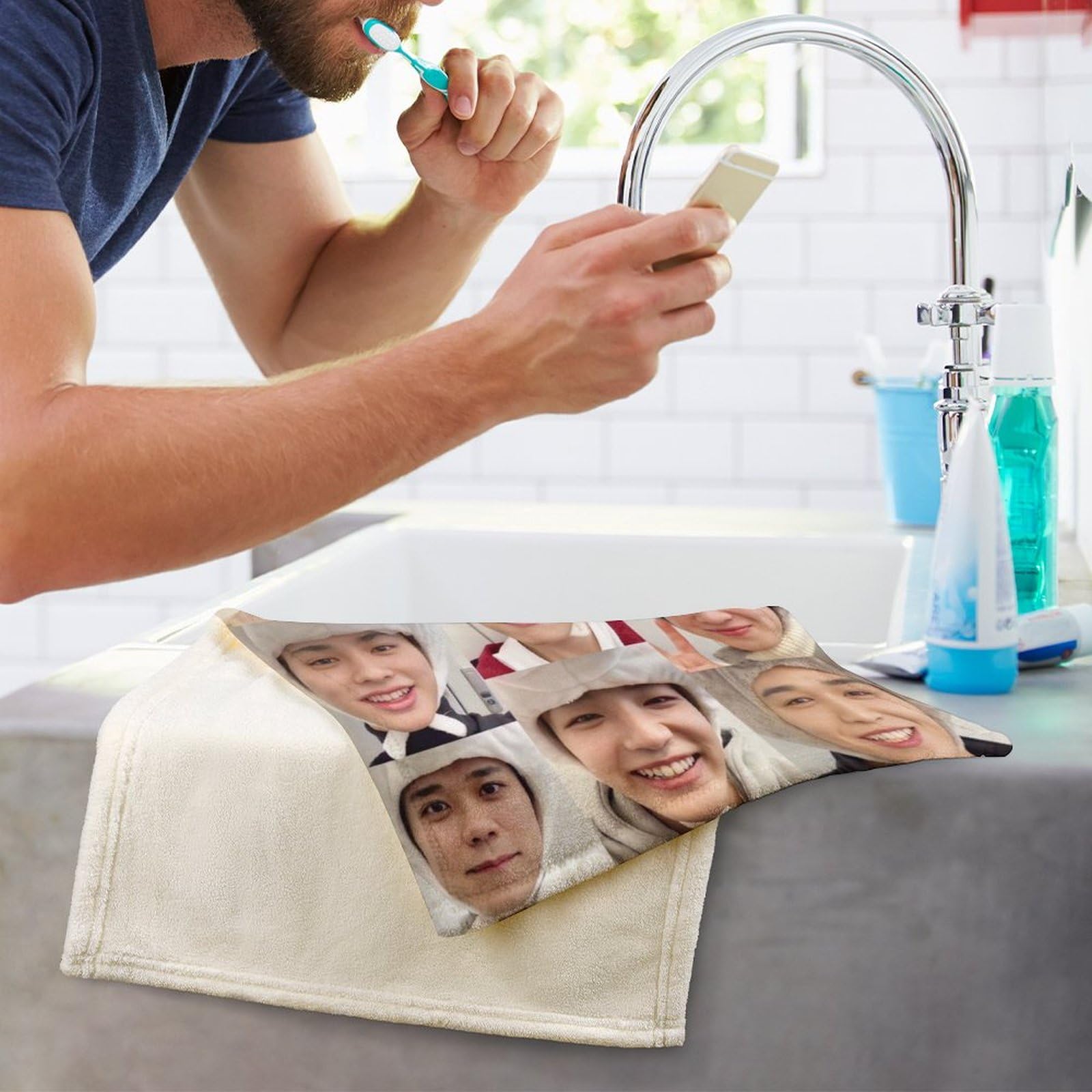 Amazon｜INI 佐野雄大 池﨑理人 西洸人 フェイスタオル スポーツ